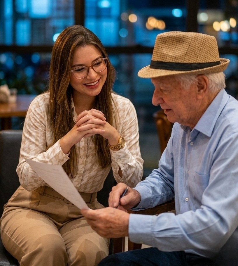 Dra. Jaqueline Vivi em atendimento